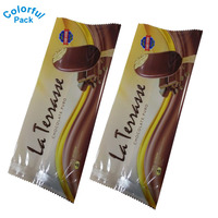 Sac d'emballage de Popsicle biodégradable thermoscellé en plastique à impression personnalisée avec conception de crème glacée