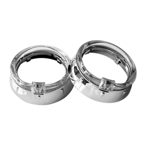 Meilleures ventes : Cache-lentilles de projecteur de phare automobile de 3 pouces avec anneaux LED Angel Eyes, universels pour la rénovation - Product Image 3