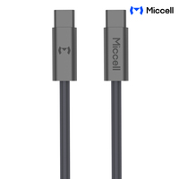Cables de carga rápida USB PD 100W C a C de Miccell Wholesale 5A, cable de carga para teléfonos tipo C con trenzado de nailon para iPhones.