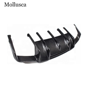 Pour Mercedes Classe C et Classe CLS W218 C218 4 portes, diffuseur arrière en fibre de carbone style R, lèvre de pare-chocs arrière 2011-2019 - Product Image 3