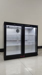 Dégivrage automatique à 2 portes en verre à affichage numérique Meilleur prix Refroidisseur de barre arrière sous le comptoir Réfrigérateur avec étagères réglables - Product Image 5