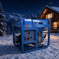 Générateur diesel super silencieux à châssis ouvert de marque Yuchai 5 kW YC5GF-D 230 V monophasé 1800 tr/min pour l'exploitation minière et la construction