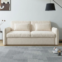 Canapé-lit pliable avec matelas intégré, design moderne et gain de place pour salon, hôtel, appartement modulaire