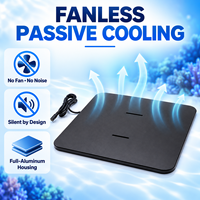 Plusea T120 avec panneau lumineux LED pour aquarium MEANWLL All-CREE, design ultra-plat sans ventilateur, spectre complet pour réservoir de corail récifal