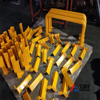 Protections de poteaux en acier robuste pour rayonnages de stockage d'entrepôt industriel, protections d'angle en métal pour rayonnages