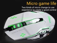 Penjualan Terbaik mouse FV-W502 2.4ghz mouse bercahaya permainan nirkabel mouse senyap isi ulang