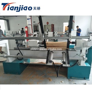 <span class=keywords><strong>Torno</strong></span> de carpintería CNC de alimentación automática de un solo <span class=keywords><strong>husillo</strong></span> con dos cuchillas para hacer postes de escalera, 2 unidades - Product Image 2