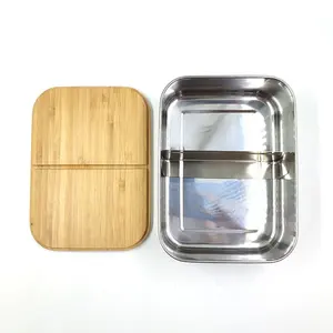 304 Stainless Steel Bento Lunch Box Best Metal 1200ml Bento Lunch Box for Office School