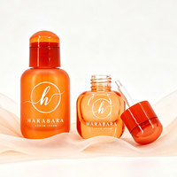 Flacon compte-gouttes conique rose en verre pour huiles essentielles 10ml 20ml 30ml avec bouton-poussoir, pour extrait végétal et sérum de soin de la barbe