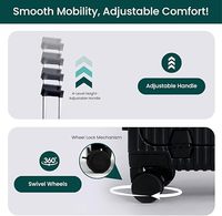 Valise de voyage portable moderne, coque rigide en PC, cadre en aluminium, roues pivotantes, légère, durable, écologique, antivol