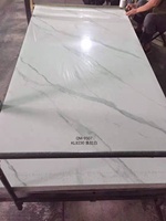 Panneau mural en PVC mousse blanc imprimé UV, feuille de PVC, feuille de marbre PVC UV