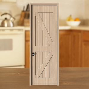 Polymer nội thất hiện đại WPC cửa với khung không thấm nước những người khác cửa phòng tắm bộ - Product Image 2