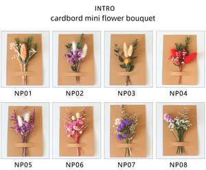 Mini Boho Corsage Préservé Pampas Herbe Arrangement Noël Pâques Table Décoration Boîte Aux Lettres Cadeau Mini Séché Graduation - Product Image 6