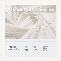 Tissu en maille douce à haute élasticité et séchage rapide, 92% polyester, 8% élasthanne, anti-bactérien, respirant, léger, idéal pour les vêtements de sport