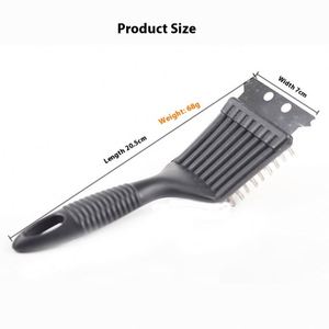 Cross-Border Stainless Steel <b>Wire</b> Grill <b>Brush</b> DIY Metal Grill Rack Cleaning Shovel Knife <b>Brush</b> for BBQ and Grill Cleaning - Product Image 2