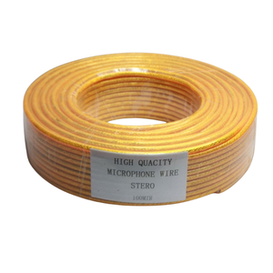 24awg 2 Conductor 100m <span class=keywords><strong>Super</strong></span> doux cuivre pur blindé XLR microphone câble audio transparent bleu rouge jaune microphone câble - Product Image 3