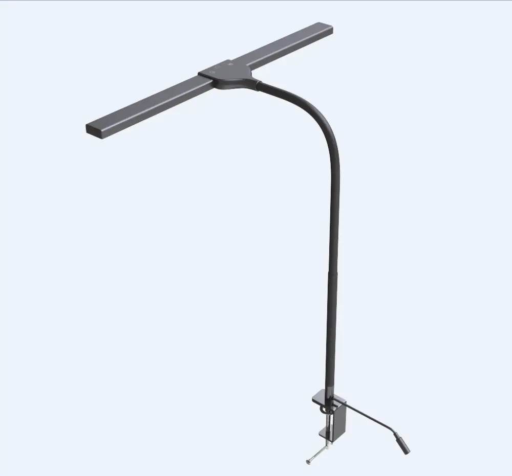 Brightest Led Workbench Office Table Lamp Modern clip flexible goose-neck T-shape clamp desk lamp