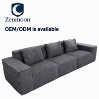 Canapé-lit Zenmoon moderne et minimaliste en chenille, compressé sous vide, avec cadre en bois de pin côtelé, pliable, pour salon et appartement