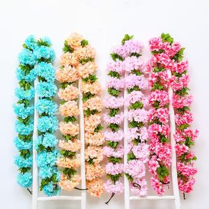 Guirlandes de roses artificielles de 200 cm en soie, pour décoration murale, mariage, maison, extérieur et accessoires de photographie - Product Image 4