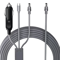 Starlink Mini Auto-Ladegerät 12V Koaxialkabel DC-Stecker 18AWG USB-C PD QC 3.0 Anschlüsse