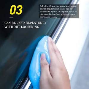 Gel de nettoyage anti-poussière à prix avantageux pour le detailing automobile, 160g, nettoyant pour clavier, gel automobile, nettoyage anti-poussière, caoutchouc souple - Product Image 3