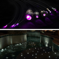 Source de lumière à fibre optique professionnelle 50W 100W 150W RGBW, illuminateur LED DMX pour l'éclairage de piscine