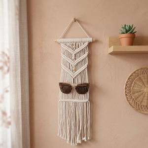 Custom Macrame Sunglasses Holder Boho <b>Wall</b> Sunglasses Holder <b>Hanging</b> Glasses Display <b>Storage</b> Gifts for Your - Product Image 1