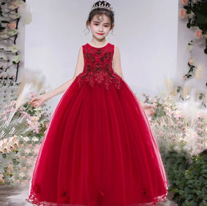 Vestido de Princesa para Niña de 12 Años, Elegante Vestido de Fiesta con Diseño de Flores, Modelo LP-212 - Product Image 2