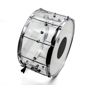 Tambour à main Beatello 1408 en acrylique cristallin avec peaux de tambour en PVC - Son puissant <span class=keywords><strong>pour</strong></span> la scène, le studio et les performances en direct - Product Image 1