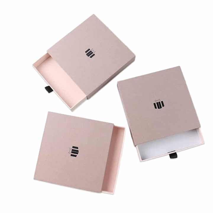 Custom Logo Cardboard Jewelry Gift Bag Necklace Drawing Box Package ...