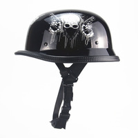 Casque de moto rétro ZoomLon Factory en gros, certifié DOT, en ABS, style allemand, casque ouvert pour moto