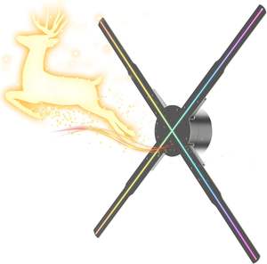 Ventilateur holographique 3D, <span class=keywords><strong>projecteur</strong></span> holographique 3D, affichage rotatif publicitaire avec <span class=keywords><strong>projecteur</strong></span> vidéo holographique WiFi - Product Image 3