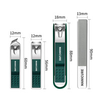Offre Spéciale 4 en 1 manucure ensemble en acier inoxydable coupe-ongles ensemble Kit de toilettage coupe-ongles outils pour la maison