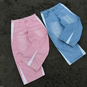 <span class=keywords><strong>Jeans</strong></span> <span class=keywords><strong>Homme</strong></span> Loose Denim Collection Designer Style Français <span class=keywords><strong>Homme</strong></span> Premium Selvedge Raw Denim <span class=keywords><strong>Marque</strong></span> De Luxe - Product Image 1