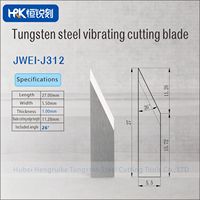 JWEI Serie Wolframkarbid Oszillierende Klinge Hochverschleißfeste Vibrationsmesser für Leder-, Schaum- und Kartonschneiden, J312