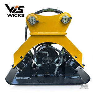Wicks Hoog Rendement Hydraulische Plaatcompactor 23-30 Ton Graafmachines Zhejiang Oorsprong 900kg Gewicht Zwart/Gele Kleur 1 Motor - Product Image 4