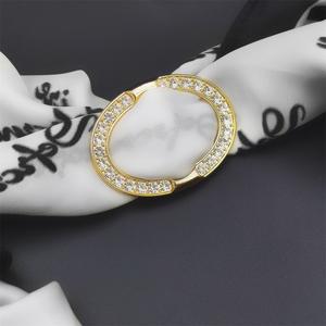 カスタム金属樹脂ブローチバックルピン女性用スカーフリング<span class=keywords><strong>Hijab</strong></span>アクセサリー結婚式用合金ジュエリー - Product Image 3