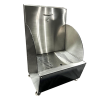 Station d'ablution musulmane en acier inoxydable avec lavabo pour le wudu et chaise de prière