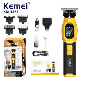 Kemei KM-1791 5w 2000mAh Over 6000RPM More Functional Replaced Head Replacements Hair Clipper <strong>Nose</strong> Hair Remover Set Beard Shaver - Product Image 1