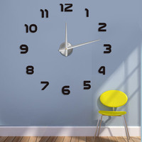Besar DIY 3D jam digital dinding dekorasi rumah 2024 unik mewah kreatif stiker akrilik desain jam dinding modern horloge relojes