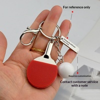 Porte-clés Mini Raquette de Tennis de Table en Alliage de Zinc – Cadeau Promotionnel Créatif en Gros