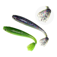 Vente en gros 5.4g 10cm Leurres souples bioniques artificiels de haute qualité pour la pêche au canard avec queue en T, leurre de pêche en plastique souple