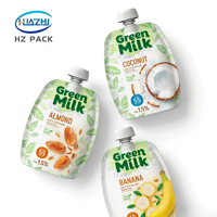 Pochette Doypack personnalisée pour purée de fruits liquide avec bec verseur, sécurité anti-humidité, en LDPE, pour l'emballage d'aliments pour bébés