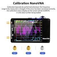 Version améliorée 50KHz-1.5GHz MF HF VHF UHF W/ Shell Prise en charge de la fente pour carte SD Mode SPI 32G Analyseur d'antenne réseau vectoriel NanoVNA-H