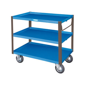 Carrito de tres estantes Fervi C750 con tapa de acero, capacidad de 200kg - Product Image 1