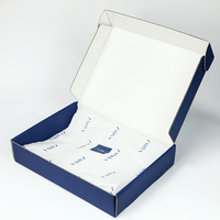 Boîte d'emballage pliable en avion avec logo personnalisé Sac Boîte de vêtements de qualité supérieure Emballage de stratification brillant/mat avec poignée