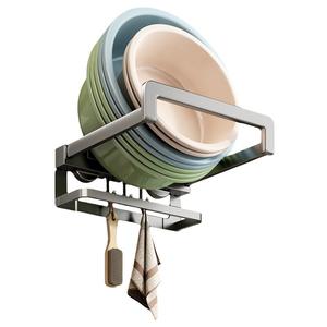 Étagère de salle de bain à fixation par ventouse, support de rangement pliable, aucun perçage requis, conception rectangulaire durable pour lavabo de toilette - Product Image 2