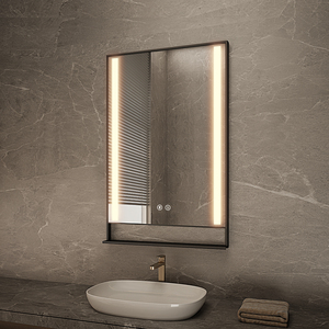 Miroir de bain mural rectangulaire étanche LED interrupteur de capteur d'écran tactile intelligent pour salon d'hôtel - Product Image 4