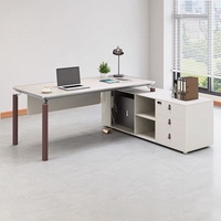 Bureau de direction moderne en bois de luxe - Bureau commercial de grande taille pour PDG et directeurs d'hôpitaux