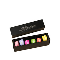 Nouvelle mode Boîtes d'emballage alimentaire personnalisées à une rangée Boîte d'emballage pour desserts Emballage macaron